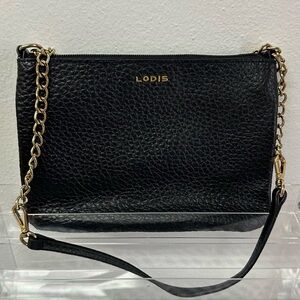 Lodis Black Leather Purse